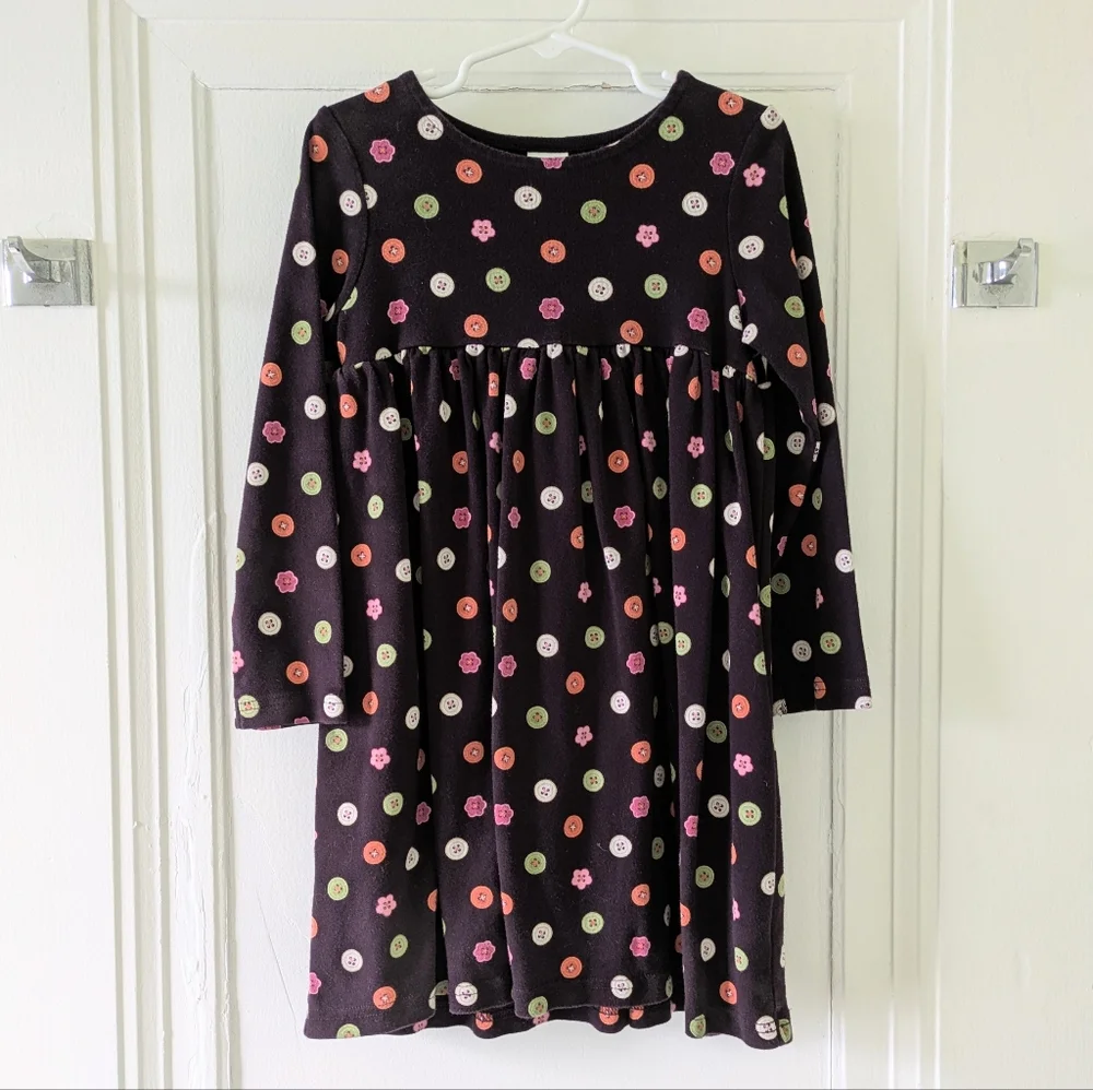 Gymboree All About Buttons Long-sleeve Dress